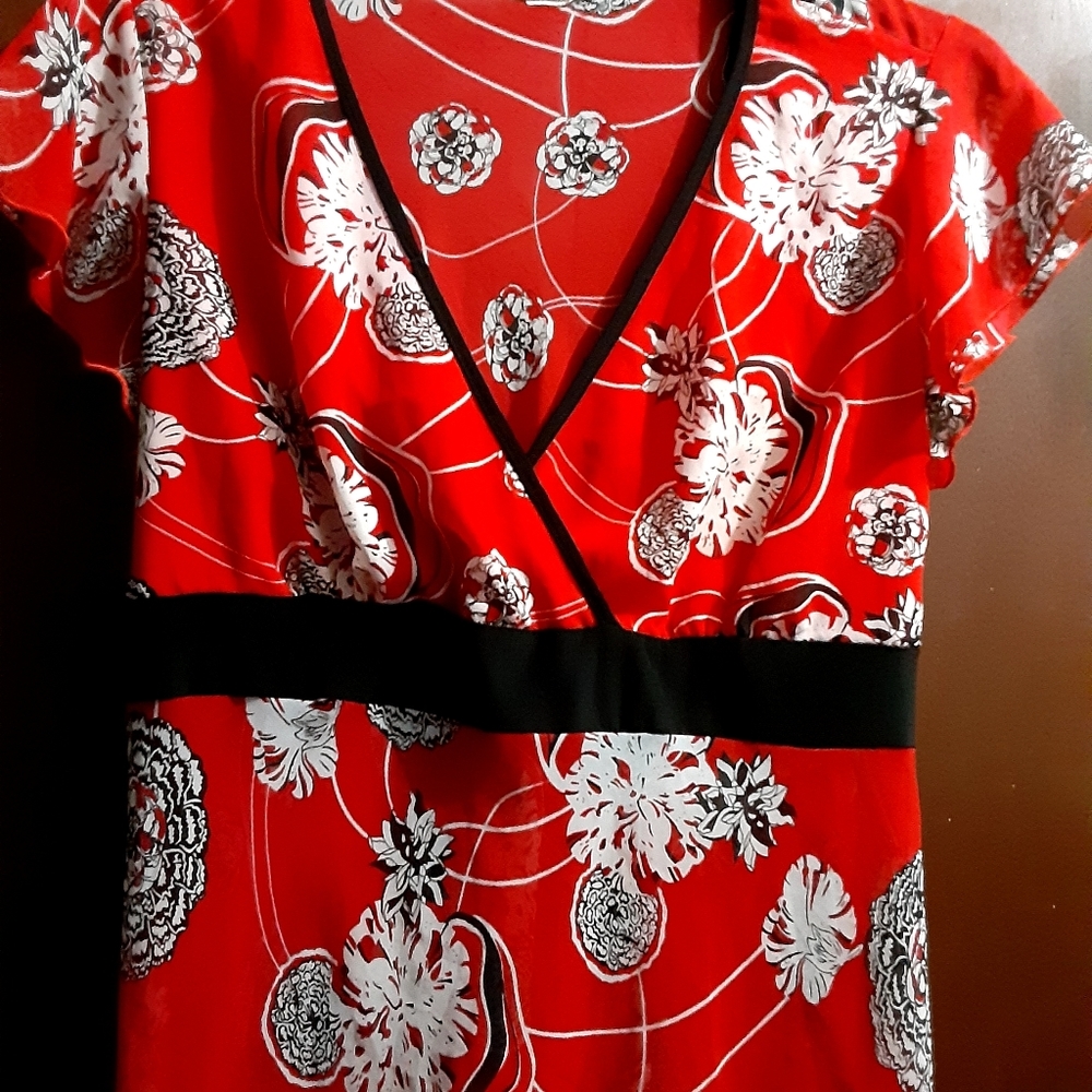 Red blouse